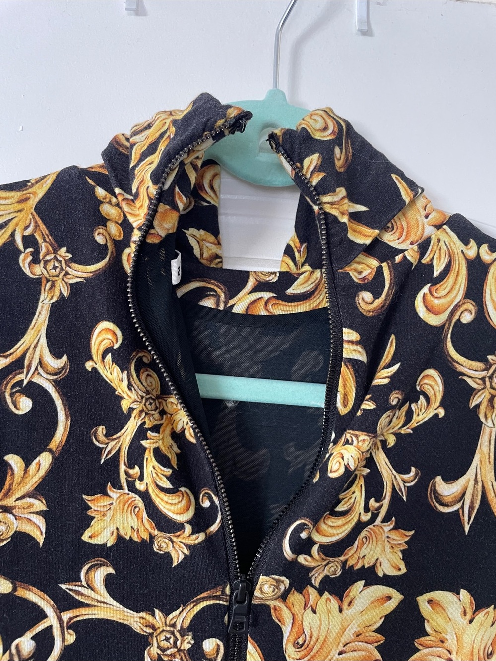 NWOT Alice + Olivia Baroque Long Sleeve Dress - Picture 6 of 7